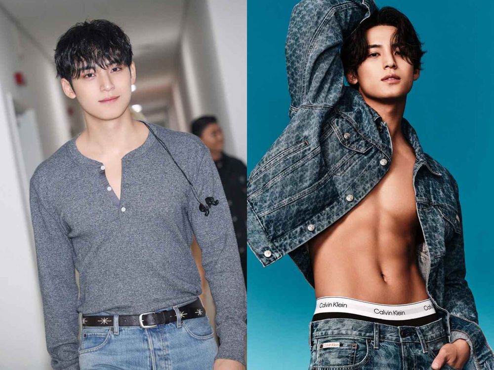 臂肌狂炸！SVT珉奎穿Calvin Klein真的有毒！牛仔套裝+雕刻身材Man感爆棚！-2