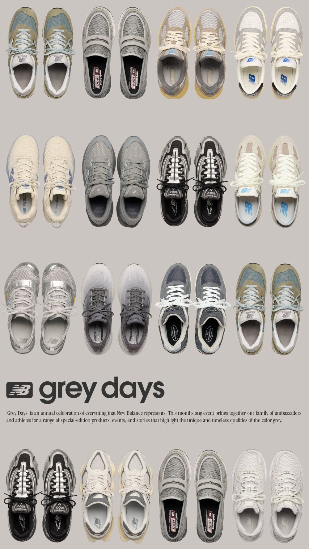 每年都在等！NB年度Grey Days限定球鞋來了！IU同款銀灰M1000韓國已爆討論！-13