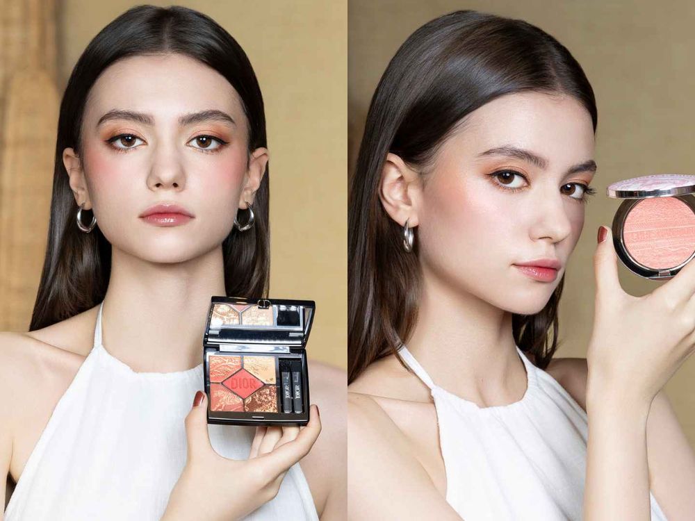 2025高訂夏彩推薦！迪奧腮紅、眼影首次結合經典「Toile de Jouy」圖騰，被太陽親吻過的珊瑚古銅光美出新高度！-2