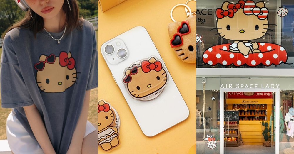 想衝去拍照！AIR SPACE新聯名「烤焦Hello Kitty」首度來台！超萌手機支架免費送！-1