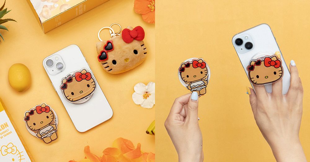 想衝去拍照！AIR SPACE新聯名「烤焦Hello Kitty」首度來台！超萌手機支架免費送！-9