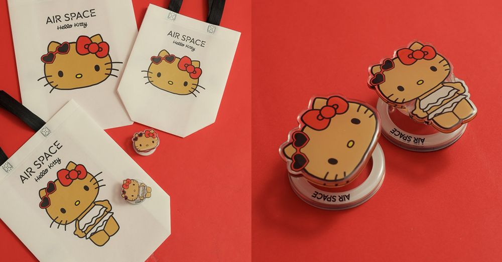 想衝去拍照！AIR SPACE新聯名「烤焦Hello Kitty」首度來台！超萌手機支架免費送！-15