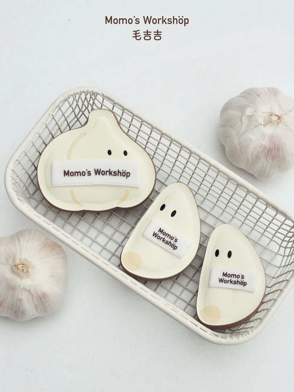 粉撲界的Jellycat「毛吉吉便當粉撲」第二彈！專為底妝控設計，大蒜、南瓜化身軟彈棉花糖，兼具可愛與實用！-5