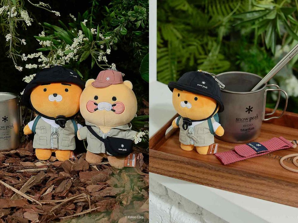 露營也要超可愛！韓國Snow Peak聯名Kakao Friends！萊恩大頭吊飾萌翻天！-6