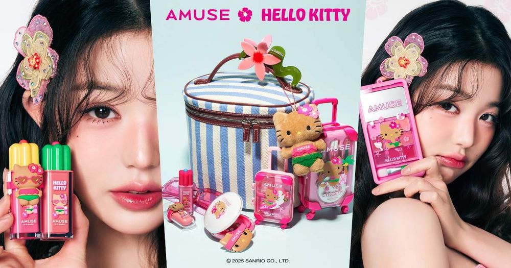 張員瑛最愛AMUSE「曬黑凱蒂貓」聯名彩妝系列開賣啦！寶寶唇釉、果凍氣墊粉餅、9色唇頰霜盤...，每一款都可愛到想尖叫！-1