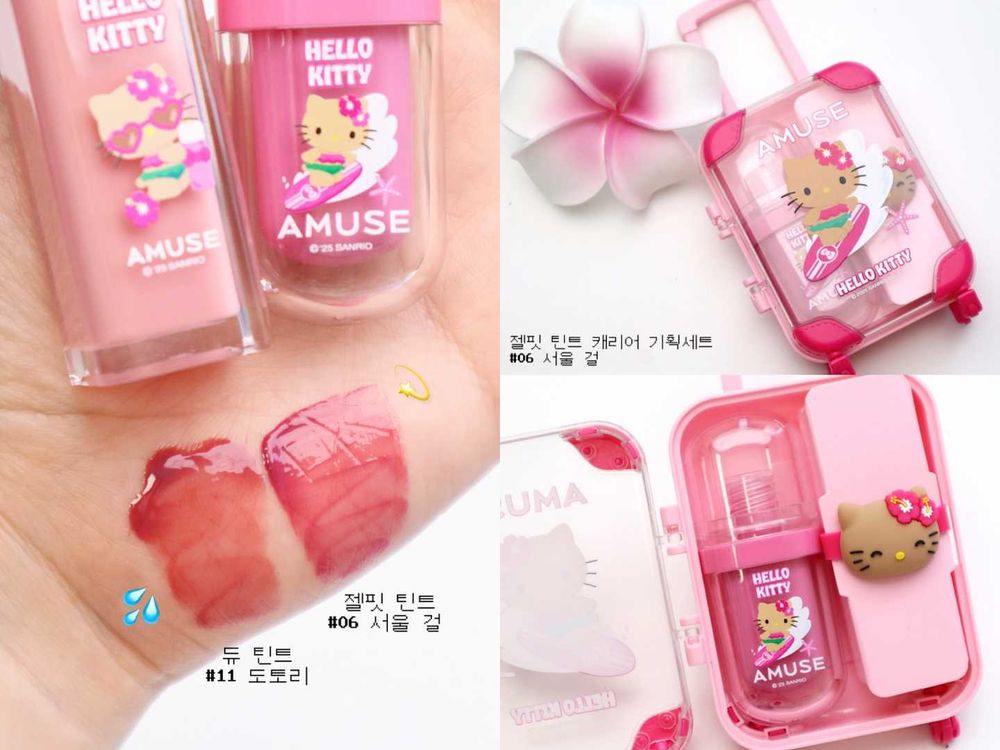 張員瑛最愛AMUSE「曬黑凱蒂貓」聯名彩妝系列開賣啦！寶寶唇釉、果凍氣墊粉餅、9色唇頰霜盤...，每一款都可愛到想尖叫！-18