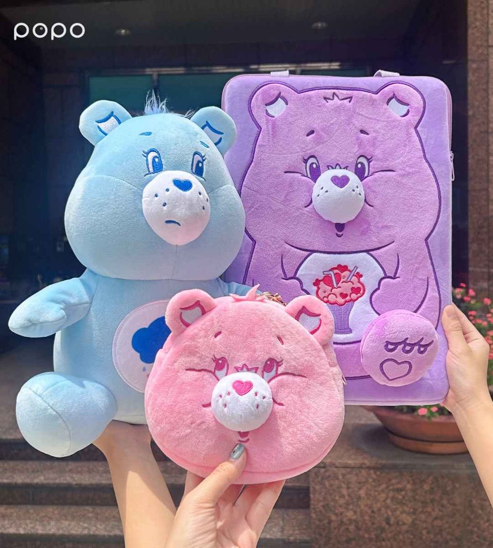 彩虹熊Care Bears在7-11！萌翻「立體小熊電腦包、絨毛手拿包、造型馬克杯」全都超欠買！-6