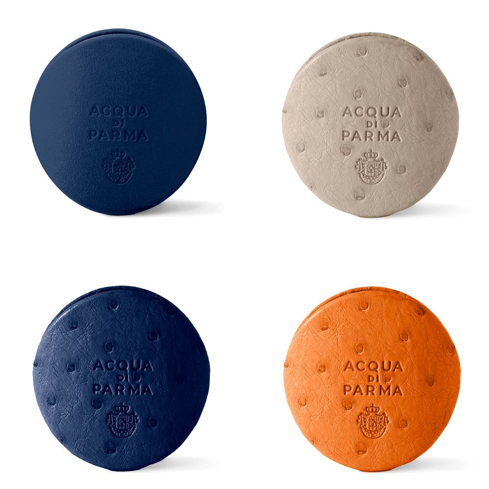 精品車用香氛推薦！Acqua di Parma「車用擴香皮套」全新夏季限量色上市，買鴕鳥皮套送千元香氛膠囊！-6