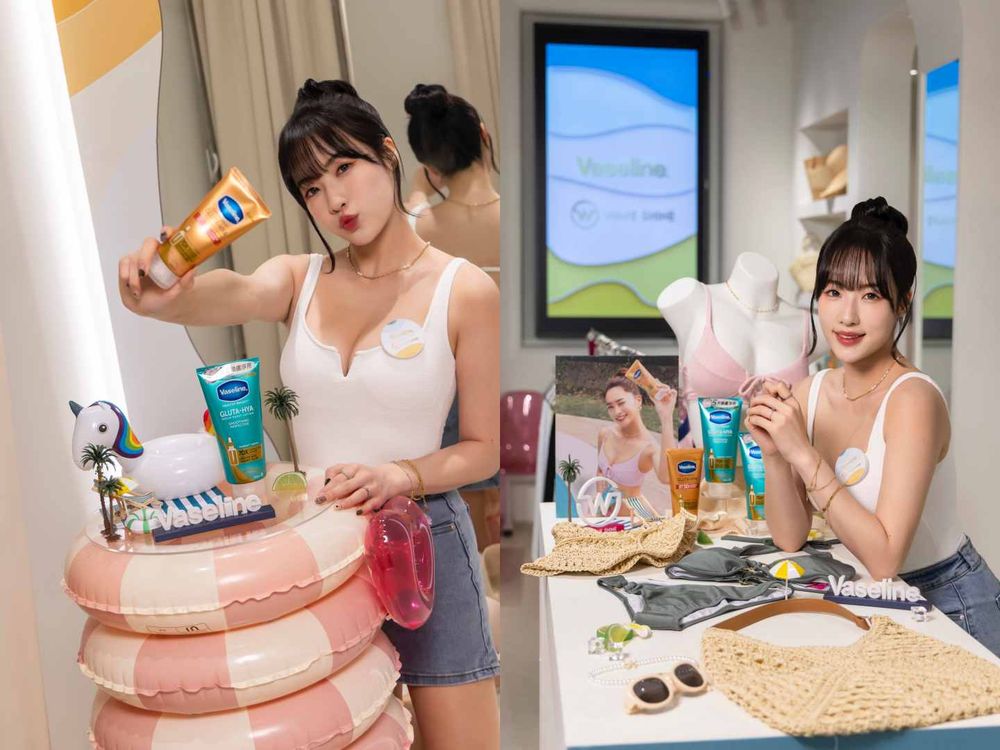 啦啦隊女神Mingo揭曉韓女美白技巧！凡士林「亮白CP」日防曬、夜煥膚養出嫩白肌，搭配美波比基尼、性感指數破表！-6