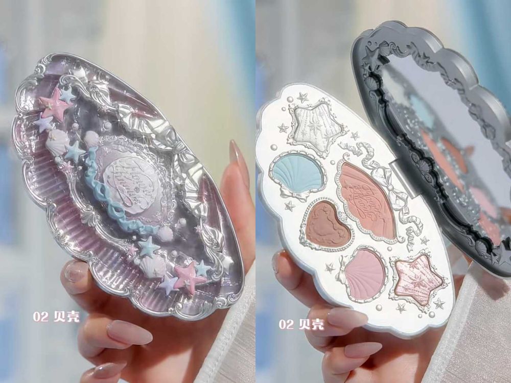 2025最夢幻限量彩妝！花知曉「貝殼珍珠系列」大理石定妝蜜粉、絲緞光澤腮紅、保養型潤色唇釉...，每個細節都美到心坎上！-6
