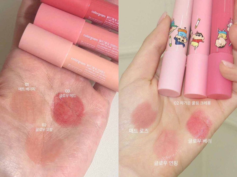 可愛到心臟爆擊！Colorgram蠟筆小新聯名彩妝被搶翻，唇釉吊飾只送不賣、小新髮夾超欠搶！-14