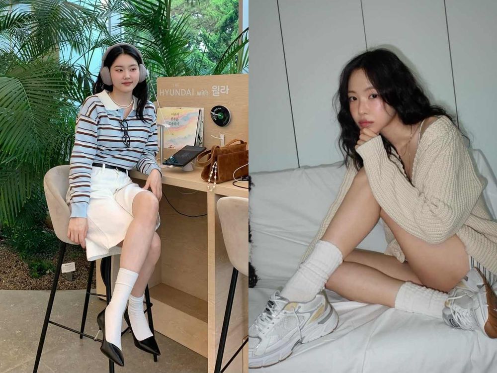 夏天必學！韓妞最愛五招襪子穿法！原來「皺褶感」是顯瘦關鍵、同色搭配絕不出錯！-3