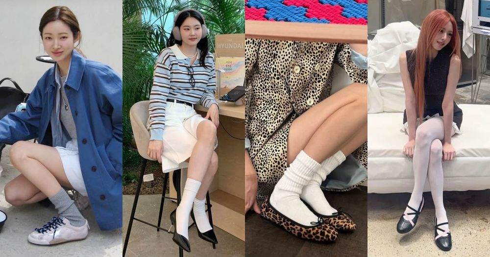 夏天必學！韓妞最愛五招襪子穿法！原來「皺褶感」是顯瘦關鍵、同色搭配絕不出錯！-1