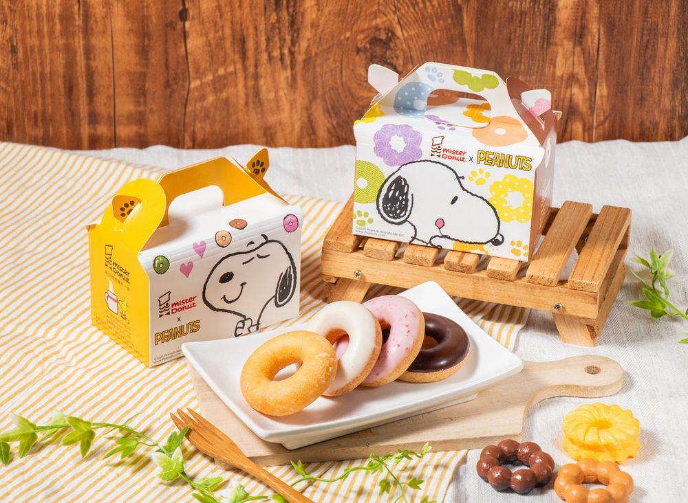 Mister Donut跟史努比聯名了！大頭史努比甜甜圈、查理布朗波堤Q到捨不得吃，聯名抱枕也超欠買！-2