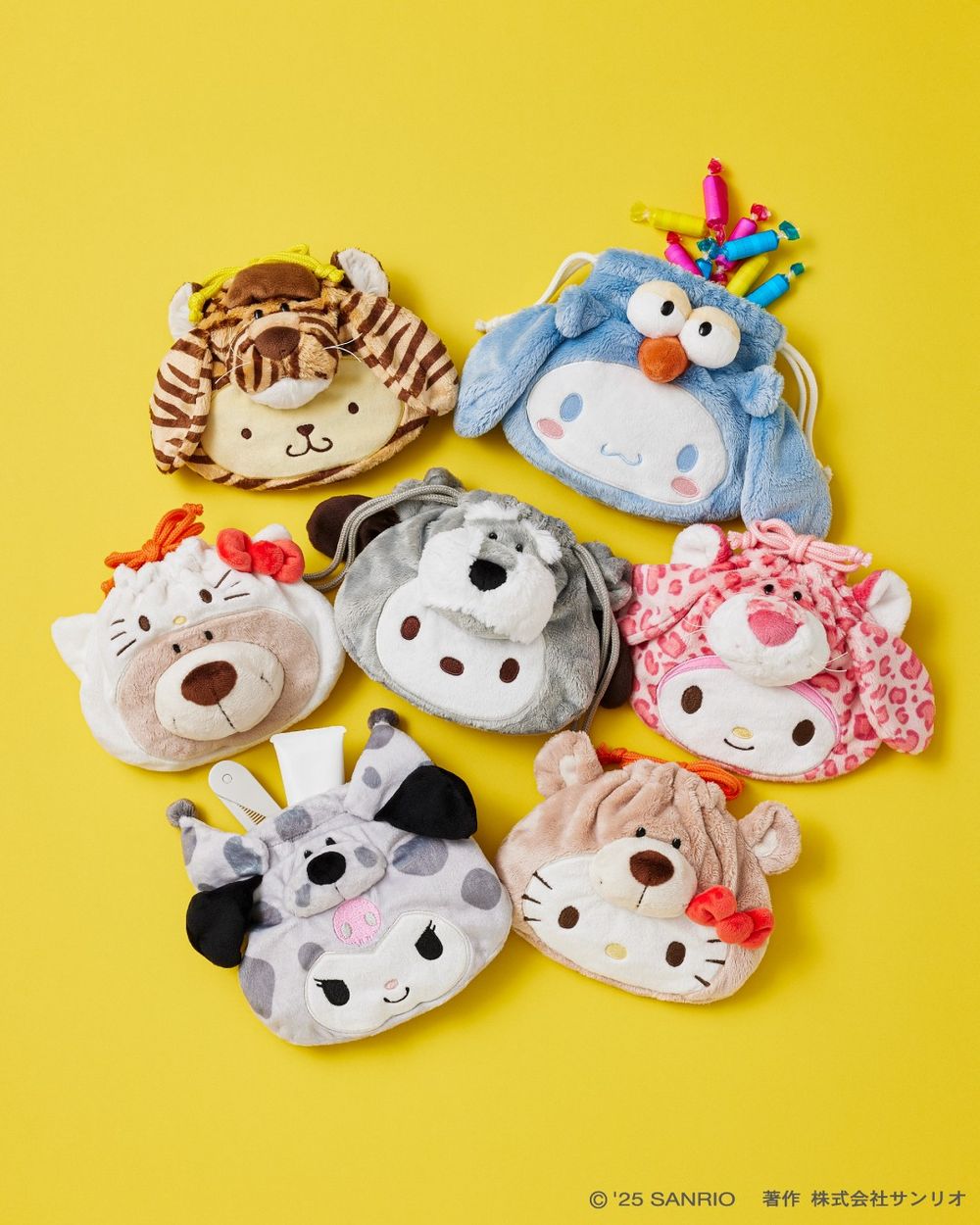 兩大搶錢王合體！三麗鷗×NICI「奇異鳥大耳狗&小熊Hello Kitty」絨毛玩偶可愛爆炸、日妞都狂搶！-3