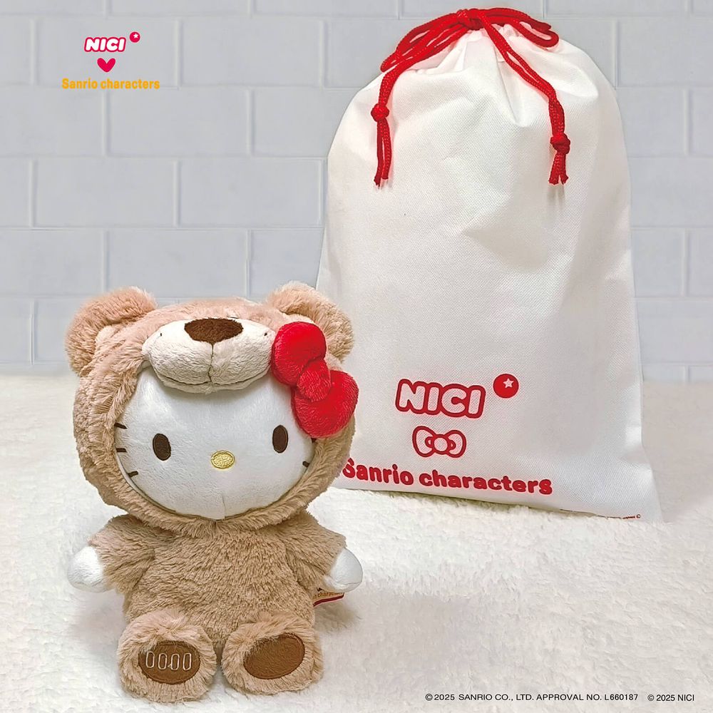 兩大搶錢王合體！三麗鷗×NICI「奇異鳥大耳狗&小熊Hello Kitty」絨毛玩偶可愛爆炸、日妞都狂搶！-10