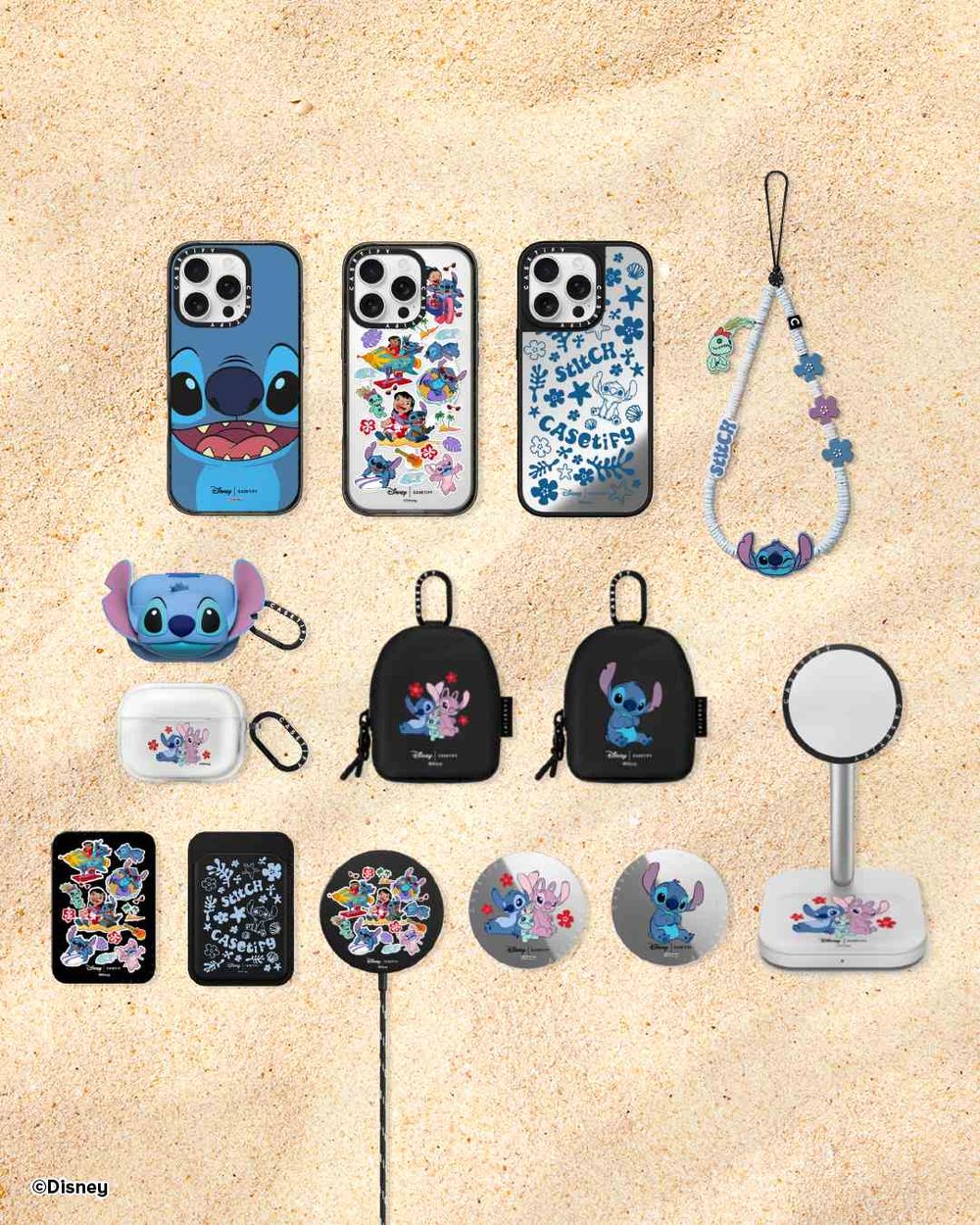藍色小怪獸入侵CASETiFY！聯手《史迪奇》推出「大頭手機殼、耳機套」每一款都可愛到瘋掉！-8