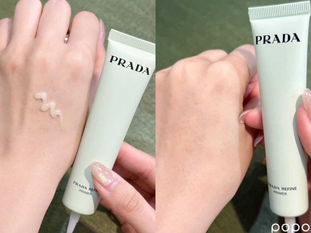 全台限量300顆！PRADA Beauty首款「蜜粉餅、妝前乳」中性輕柔綠色調、打造ENHYPEN禎元同款零毛孔柔紗肌！-3