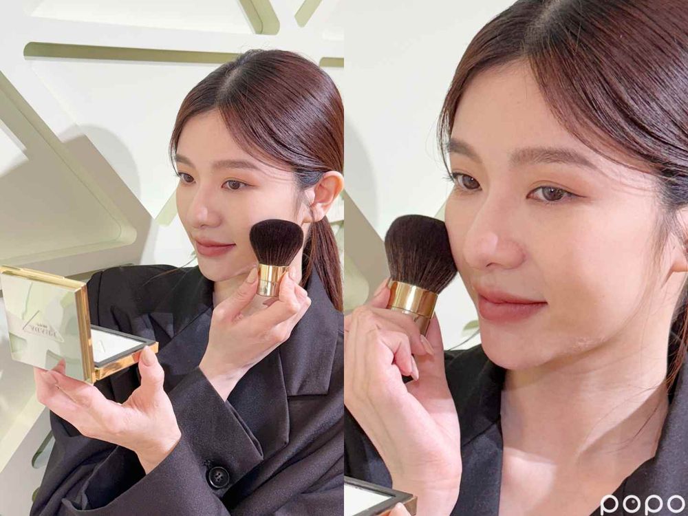 全台限量300顆！PRADA Beauty首款「蜜粉餅、妝前乳」中性輕柔綠色調、打造ENHYPEN禎元同款零毛孔柔紗肌！-5