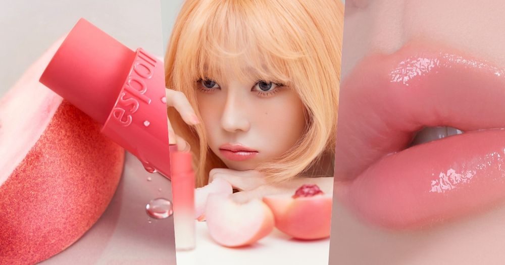 Winter同款水果嘟嘟唇！espoir「爆水蜜桃唇膏」輕透發色＋爆水柔霧奶霜質地，上唇輕透幼嫩、水嘟嘟三秒完成！-1