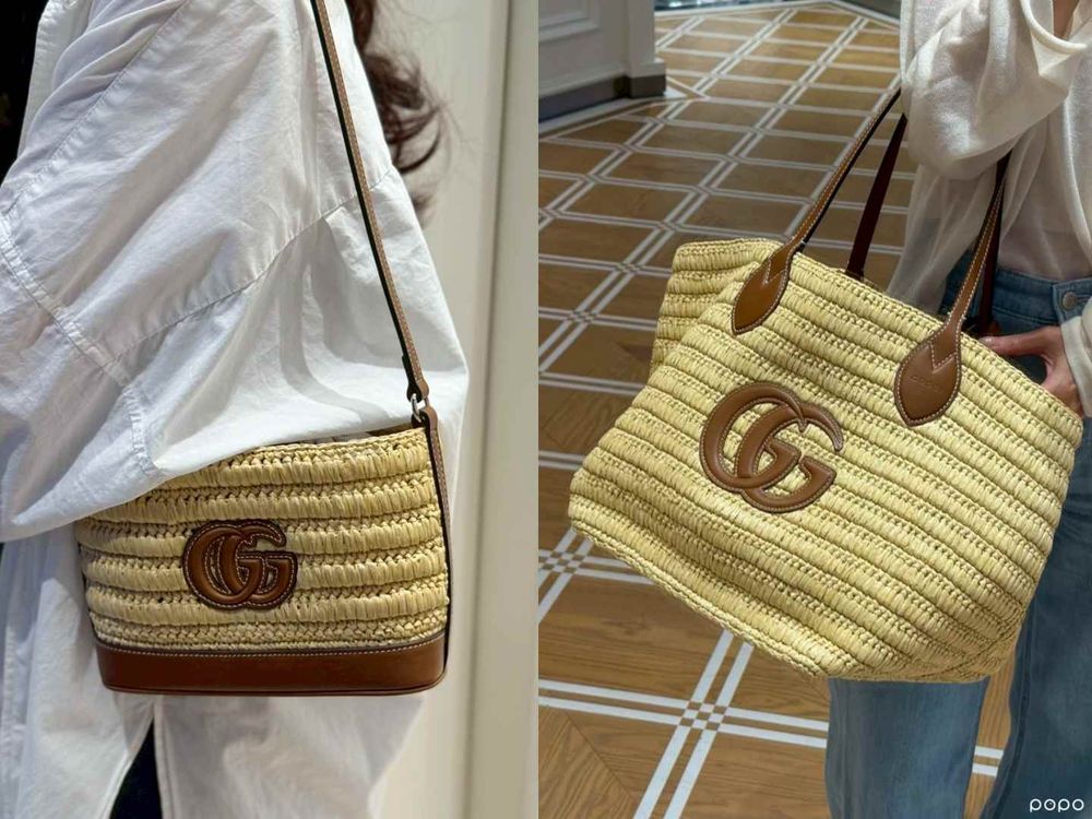 GUCCI 2025夏季上新！包王GG Marmont回歸「氣泡藍、奶油粉」超美、藤編包是預爆款！-21