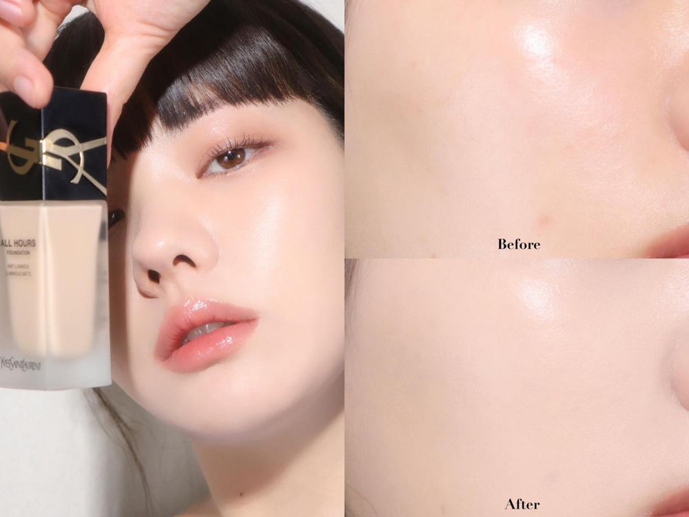 女生第一款「人生粉底液」！雅詩蘭黛粉持久、植村秀小方瓶、NARS小光瓶...，專櫃底妝入門精選TOP8、照著買不踩雷！-13