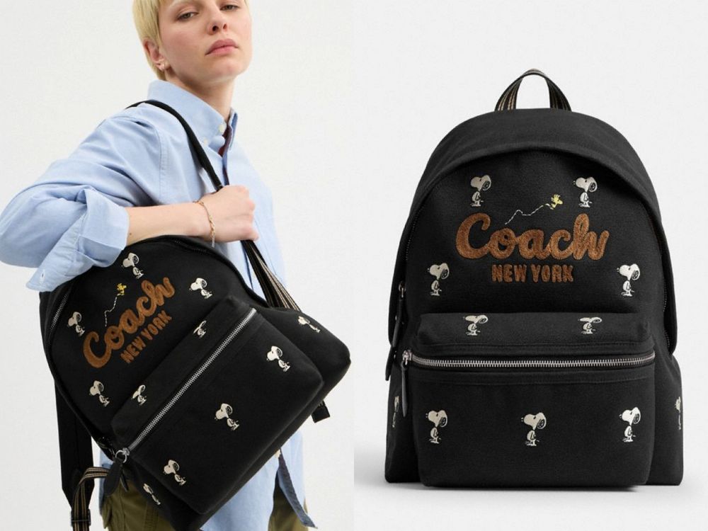 史努比粉發瘋！COACH X Peanuts聯名台灣買得到了！皮革史努比吊飾要用搶的！-8
