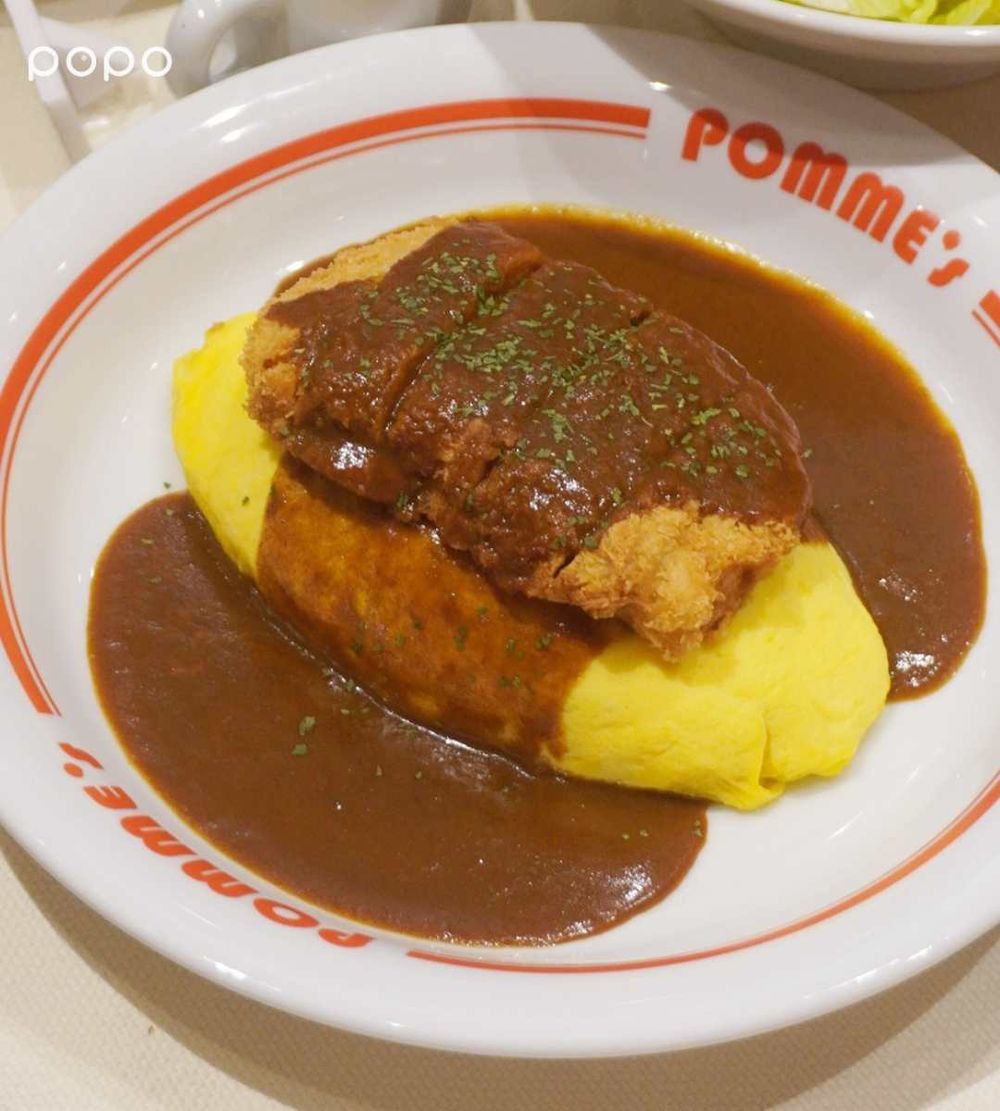 日妞超愛「ポムの樹 蘋果樹蛋包飯」插旗南港LaLaport！巨無霸蛋包飯比臉還大、必點菜單一次看！-15