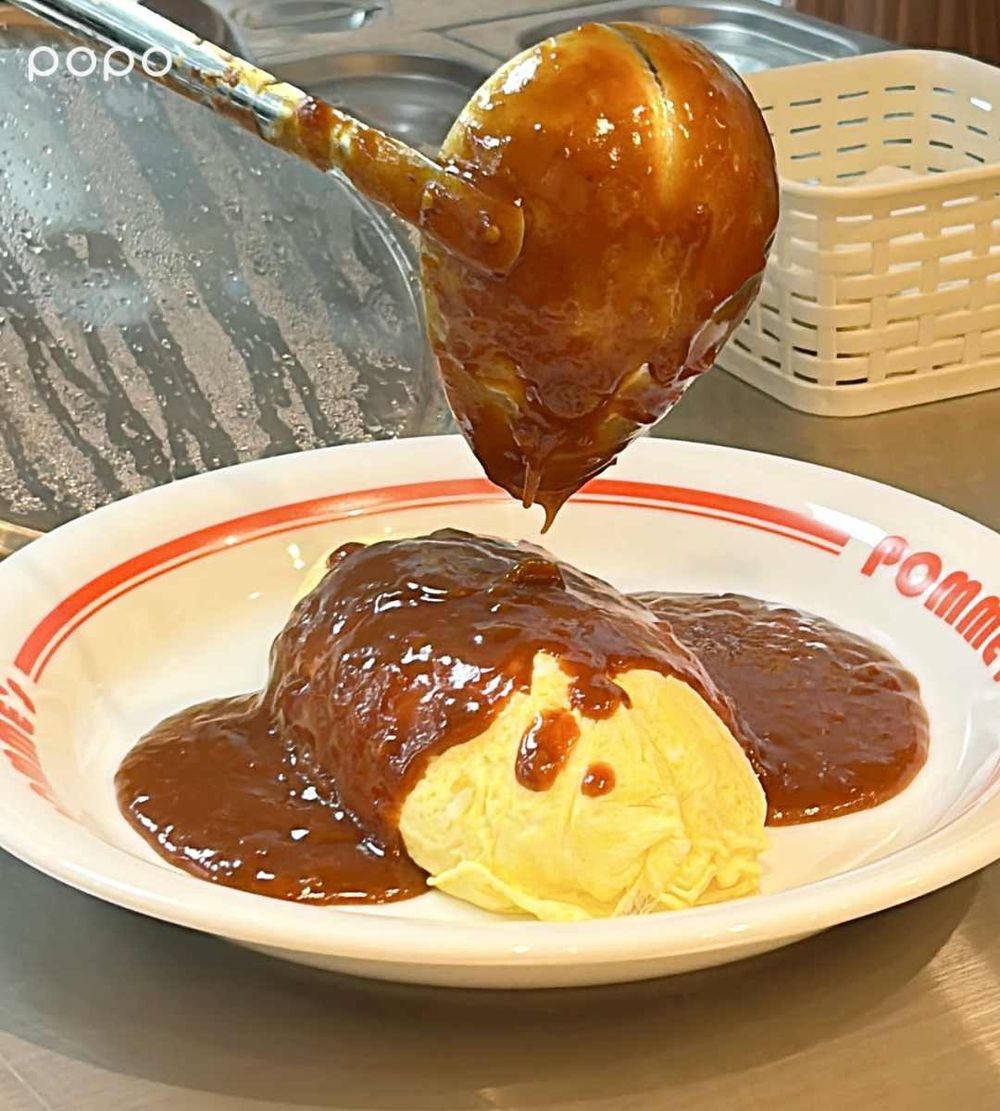 日妞超愛「ポムの樹 蘋果樹蛋包飯」插旗南港LaLaport！巨無霸蛋包飯比臉還大、必點菜單一次看！-14