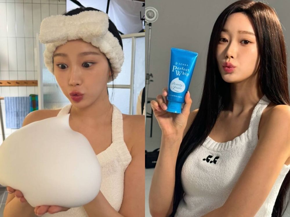 2025上半年十位韓星美妝代言回顧！aespa寧寧桃粉睫毛膏、然竣染唇液、張員瑛輕量吹風機，MEOVV全員接獲新代言！-20