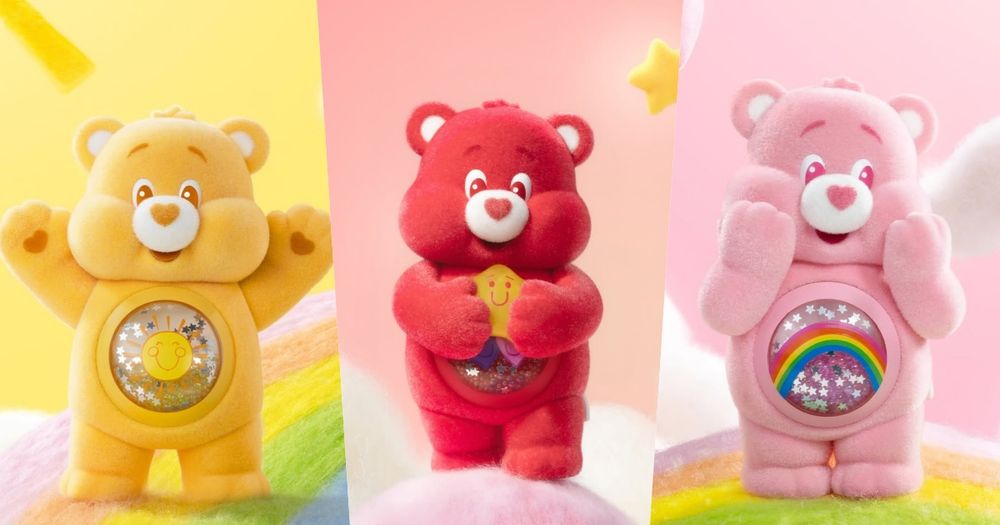 泡泡瑪特跟Care Bears聯名了！10款Q翻彩虹熊公仔全都想帶回家、肚肚還有亮片流沙太精緻！-1