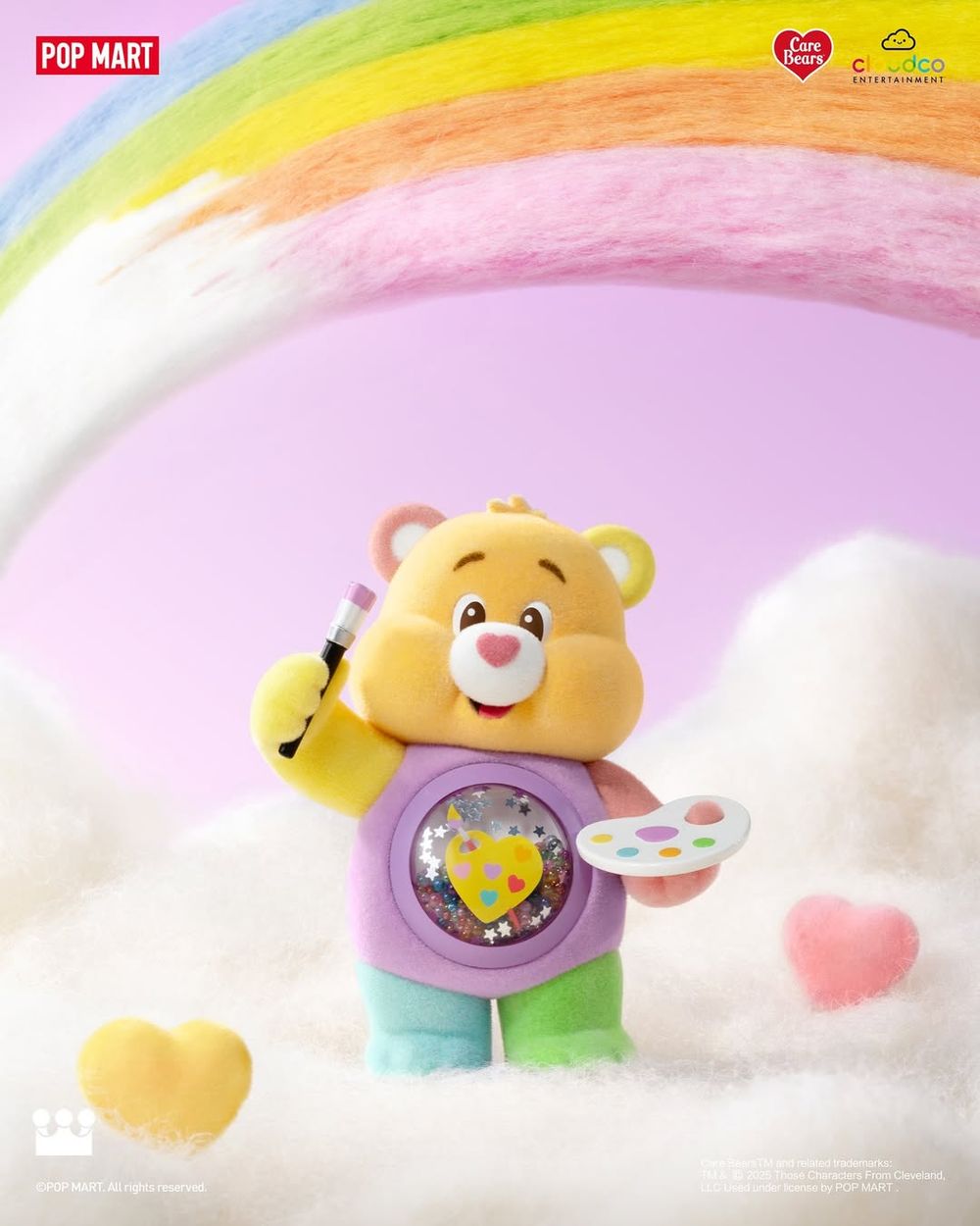 泡泡瑪特跟Care Bears聯名了！10款Q翻彩虹熊公仔全都想帶回家、肚肚還有亮片流沙太精緻！-9