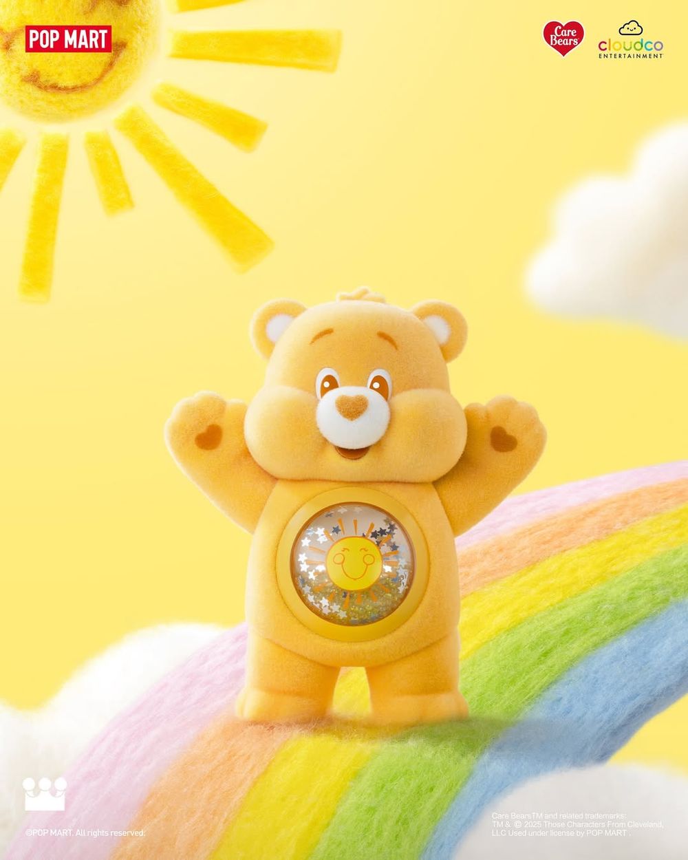 泡泡瑪特跟Care Bears聯名了！10款Q翻彩虹熊公仔全都想帶回家、肚肚還有亮片流沙太精緻！-11