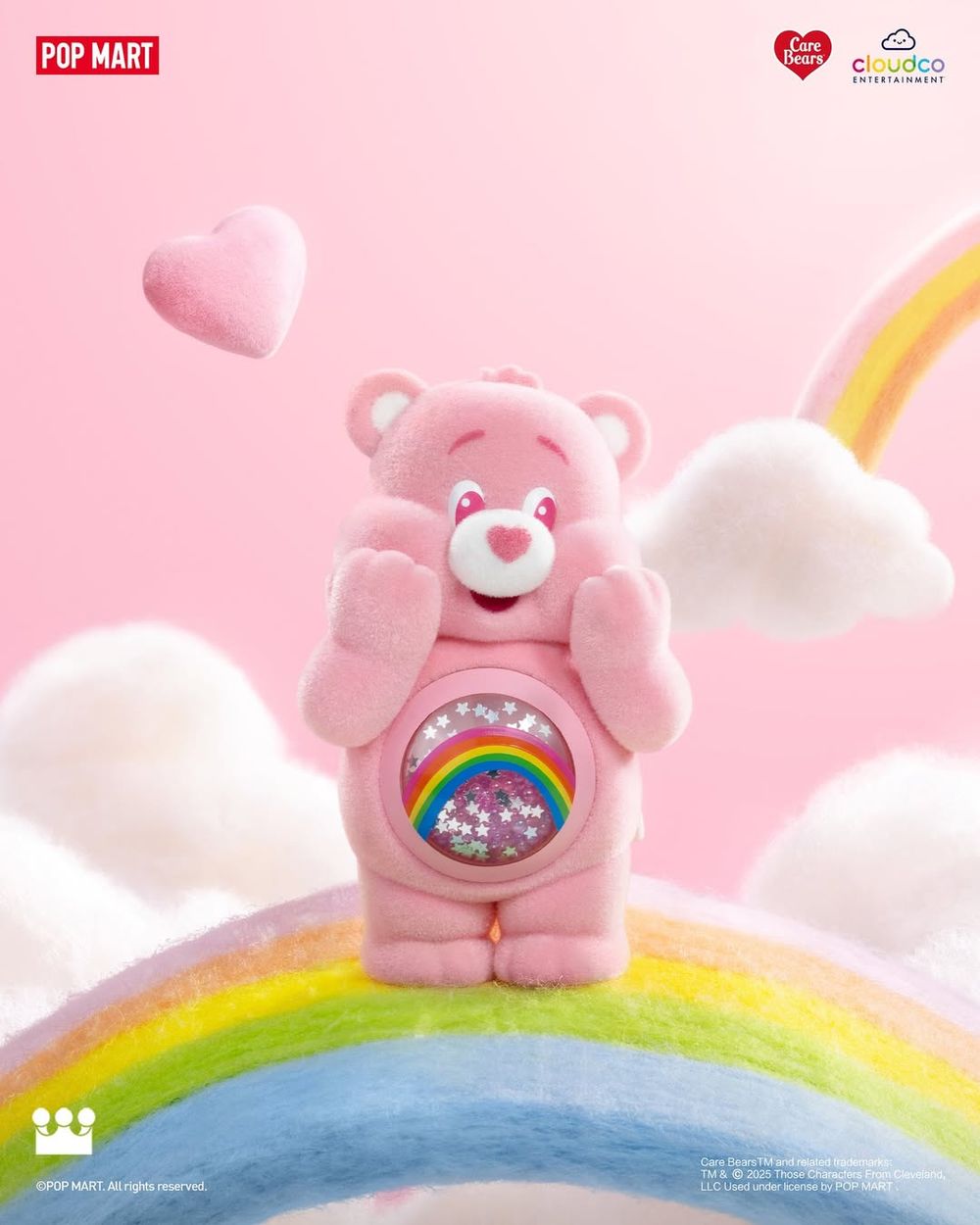 泡泡瑪特跟Care Bears聯名了！10款Q翻彩虹熊公仔全都想帶回家、肚肚還有亮片流沙太精緻！-3