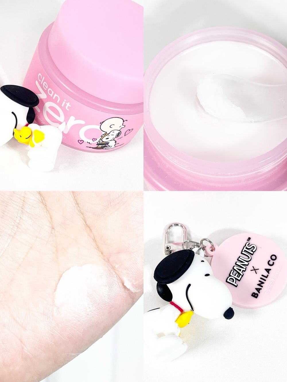 最強美妝聯名登場！BANILA CO「國民卸妝膏」穿上Snoopy外殼，史努比隨身鏡掛飾只在OLIVE YOUNG獨賣！-8