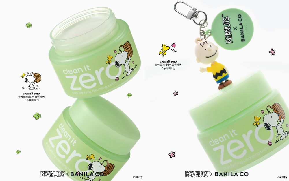 最強美妝聯名登場！BANILA CO「國民卸妝膏」穿上Snoopy外殼，史努比隨身鏡掛飾只在OLIVE YOUNG獨賣！-10