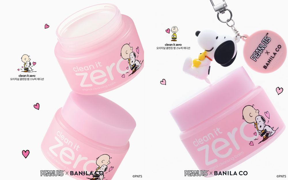 最強美妝聯名登場！BANILA CO「國民卸妝膏」穿上Snoopy外殼，史努比隨身鏡掛飾只在OLIVE YOUNG獨賣！-11