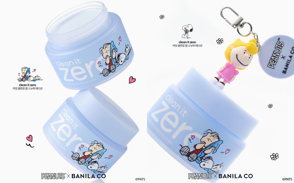 最強美妝聯名登場！BANILA CO「國民卸妝膏」穿上Snoopy外殼，史努比隨身鏡掛飾只在OLIVE YOUNG獨賣！-9