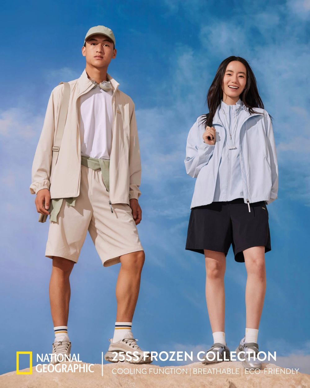 2025夏日降溫穿搭新選擇！國家地理服飾FROZEN系列涼感再升級，對抗高溫就靠這套！-4