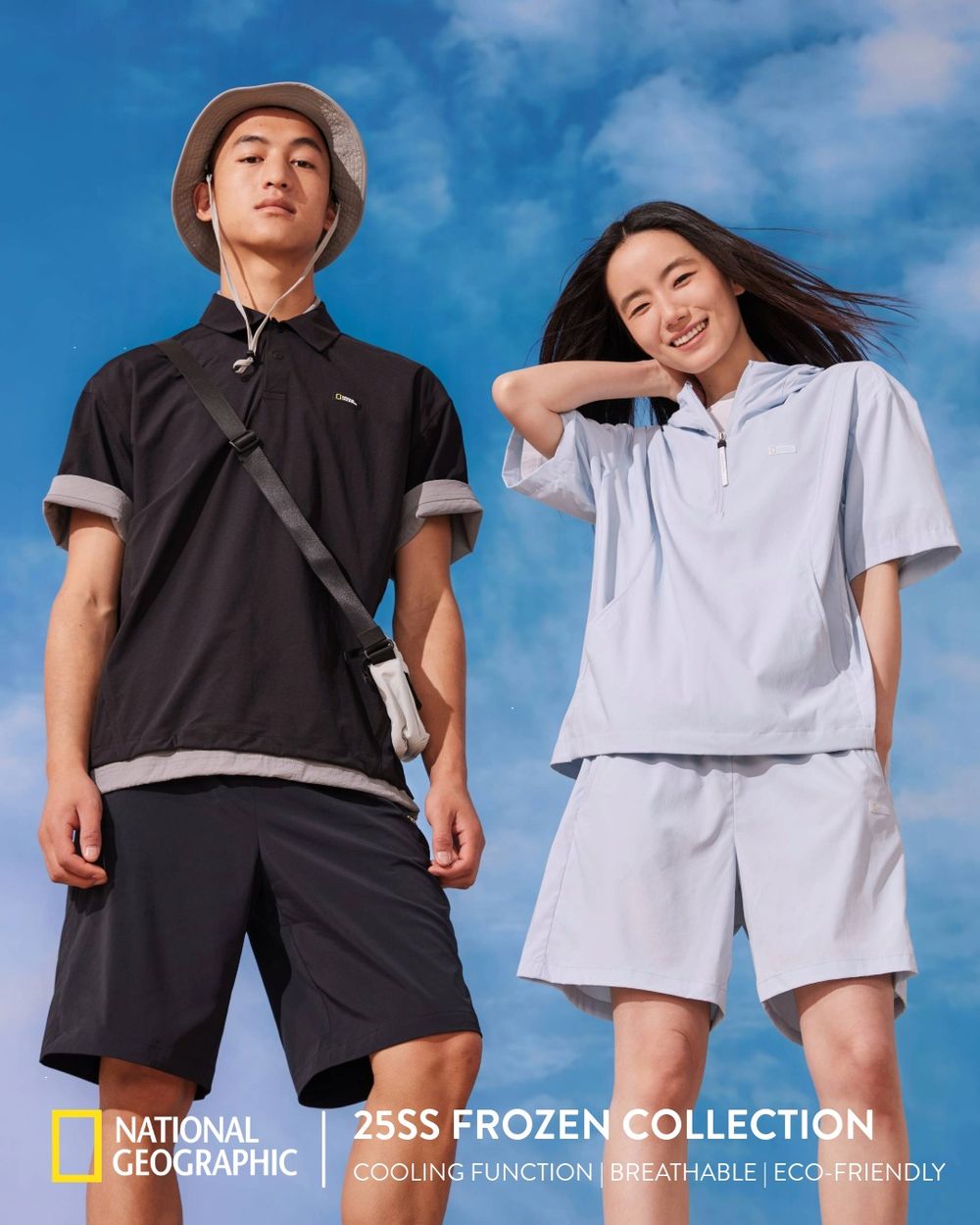 2025夏日降溫穿搭新選擇！國家地理服飾FROZEN系列涼感再升級，對抗高溫就靠這套！-3