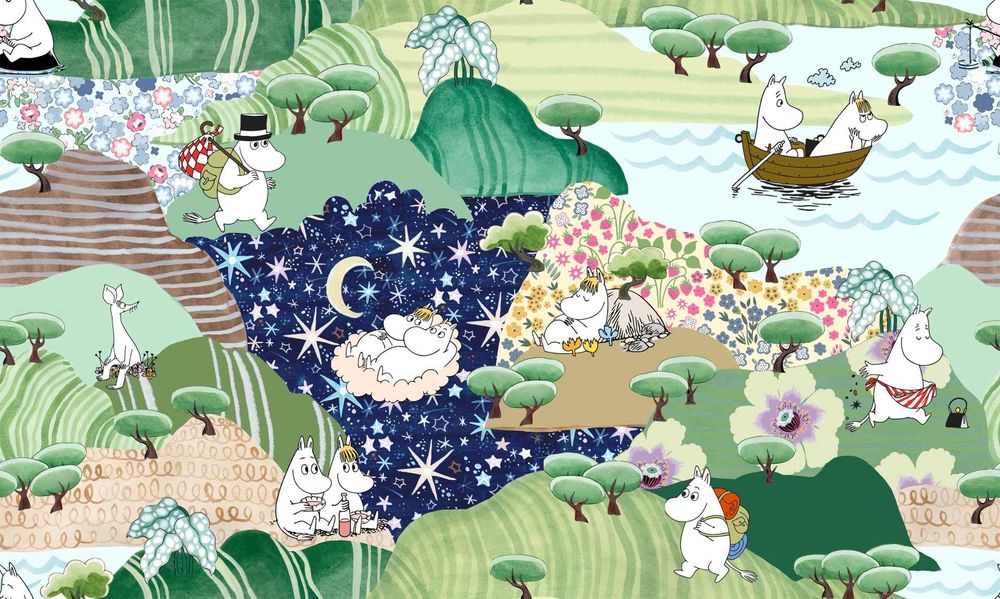 Cath Kidston真的很會聯名！姆明家族「嚕嚕米托特包、票夾、短夾」通通超可愛！-21