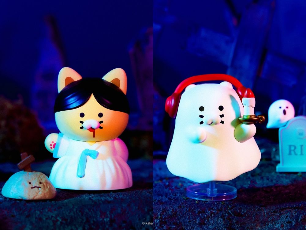 Kakao Friends鬼月限定「恐怖貓咪」系列開賣！「夜光骷髏春植吊飾、吸血鬼春植抱枕」全都太想要！-12