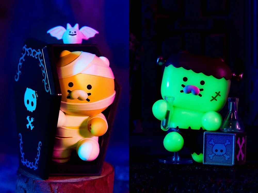 Kakao Friends鬼月限定「恐怖貓咪」系列開賣！「夜光骷髏春植吊飾、吸血鬼春植抱枕」全都太想要！-11