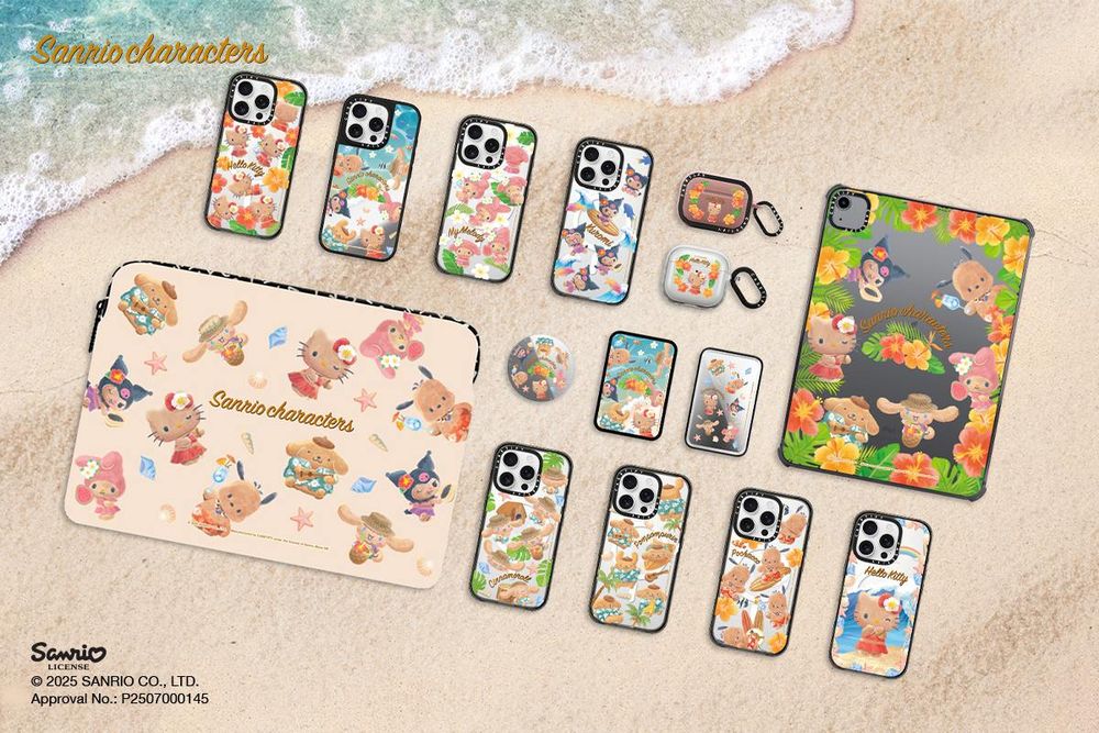 發瘋！CASETiFY推出「曬黑版Kitty」手機殼！限時只賣7天、錯過真的會哭！-2