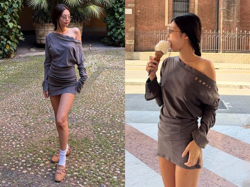 金珍妮真實身材太驚人！超辣「休假穿搭」腰臀比好到誇張！洋裝、平底鞋官網都瞬間缺貨！-5