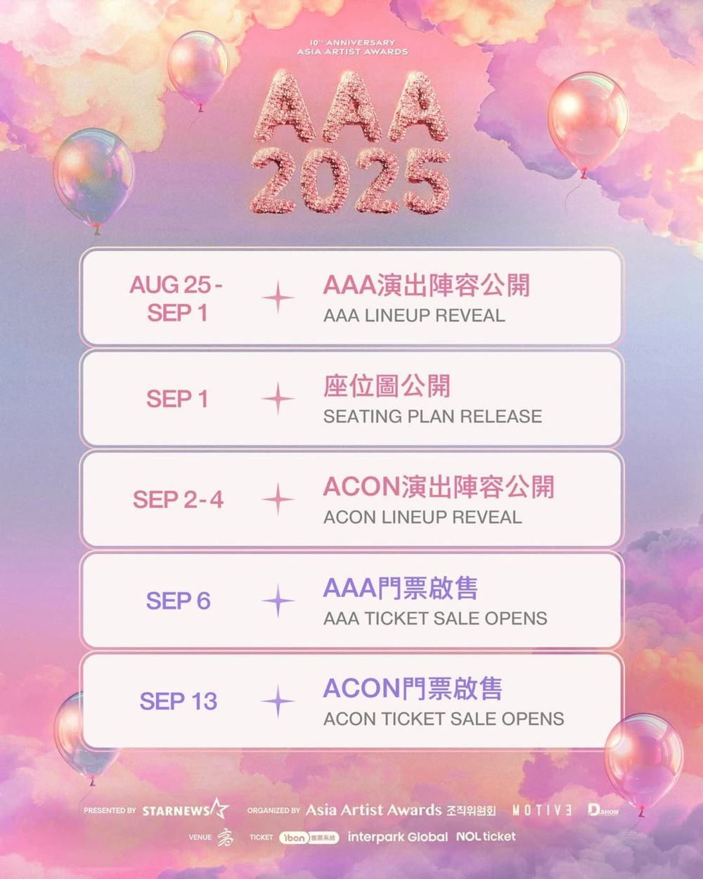 2025韓國AAA頒獎典禮出演名單＆售票資訊一次看！Stray Kids、RIIZE、IU、朴寶劍齊聚高雄！-11