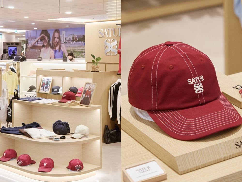 韓國爆火品牌「SATUR」高雄也逛得到了！台灣限定帽款質感勃根地紅超好看！高雄朋友快衝！-3