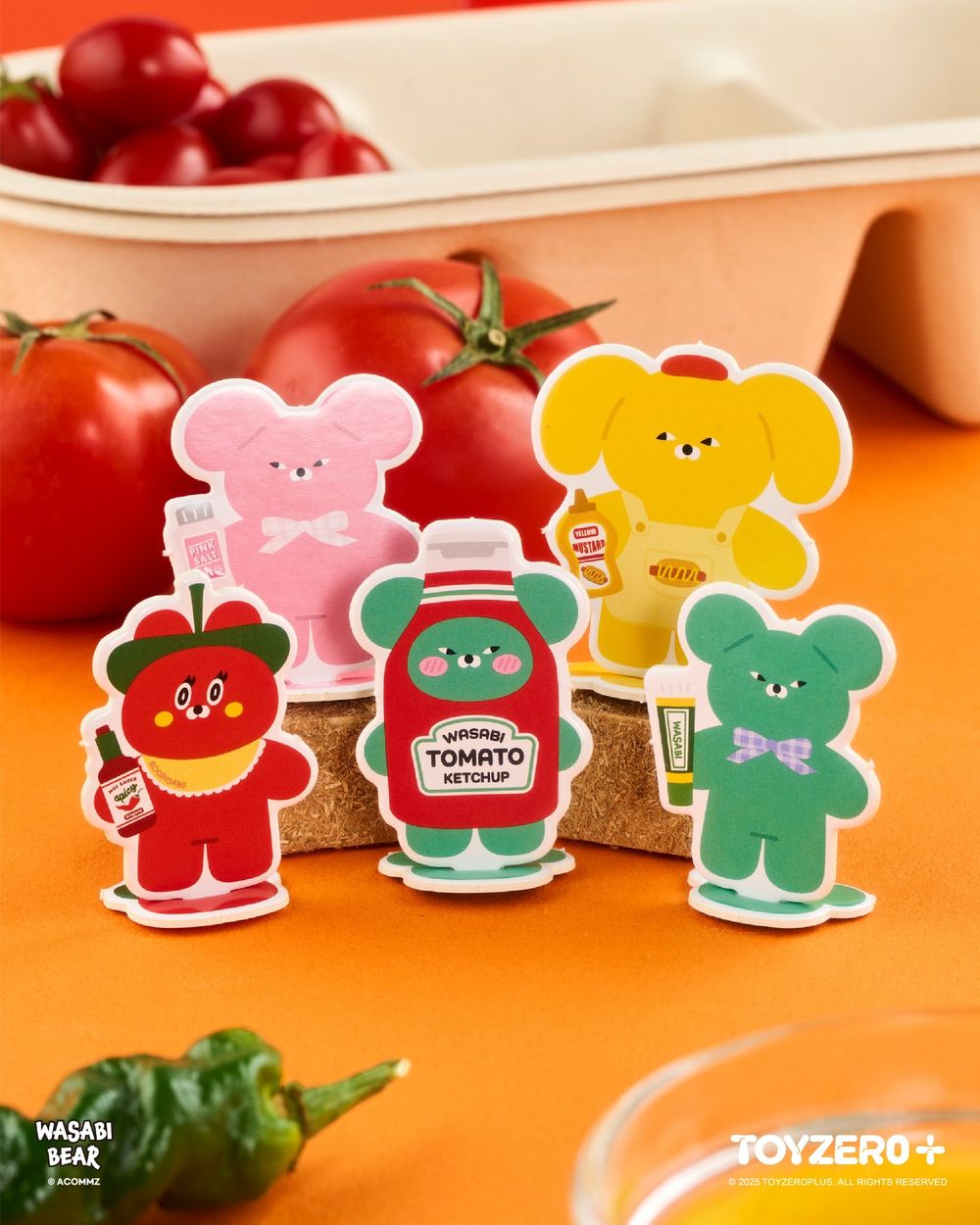 韓妞瘋搶WASABI BEAR「調味料系列」絨毛吊飾全家就買得到！跩萌「黃芥末熊、辣椒醬熊」都Q翻！-3