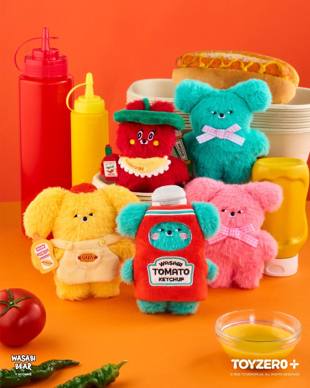 韓妞瘋搶WASABI BEAR「調味料系列」絨毛吊飾全家就買得到！跩萌「黃芥末熊、辣椒醬熊」都Q翻！-16