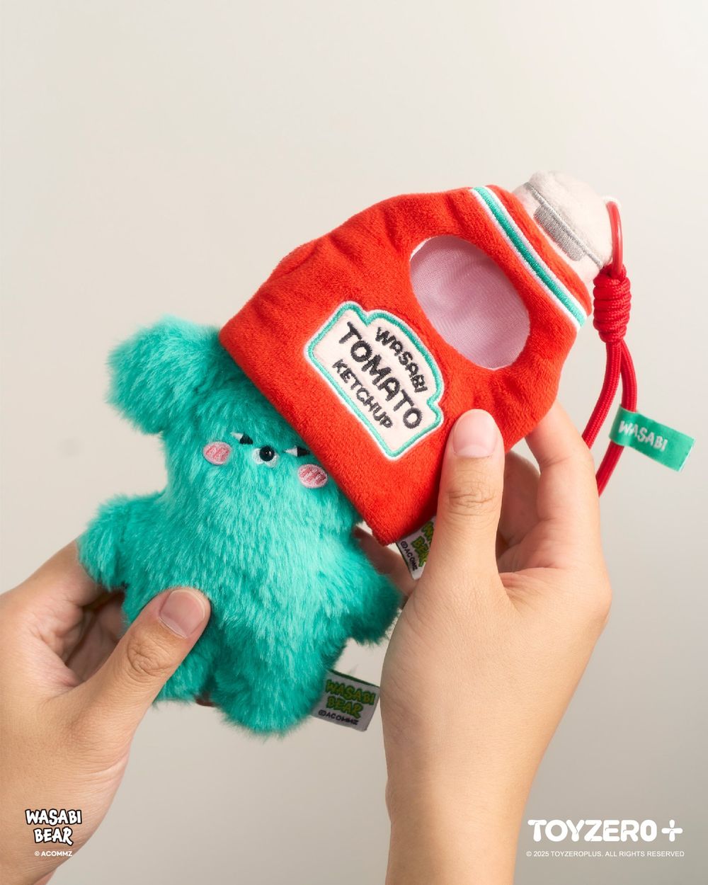 韓妞瘋搶WASABI BEAR「調味料系列」絨毛吊飾全家就買得到！跩萌「黃芥末熊、辣椒醬熊」都Q翻！-5
